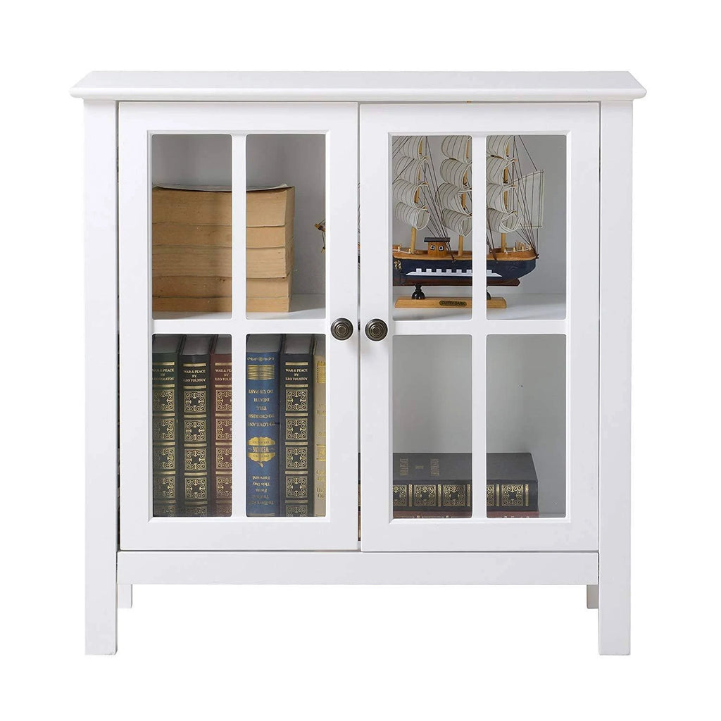 Glass Door Accent and Display Cabinet O456
