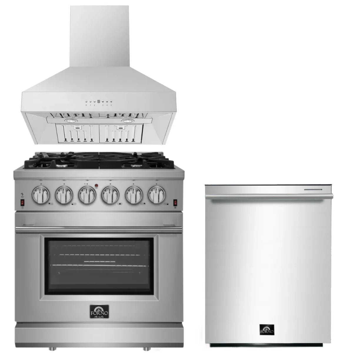 30 Inch Gas Range Wall Mount Range Hood Dishwasher G800