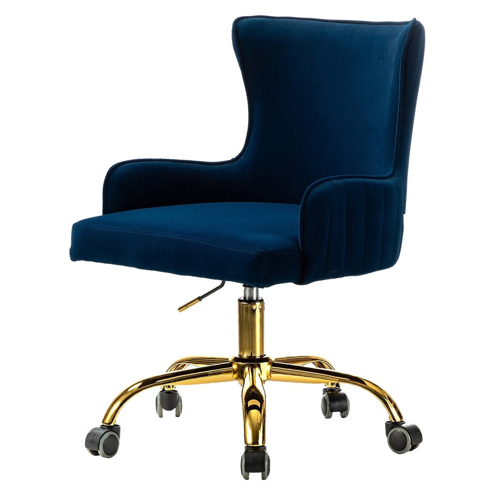 Blue Task Chair with Golden Base R5486