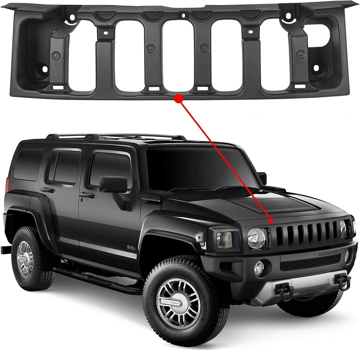 Front Grille Support Bracket for Hummer H3 H3T Z9664