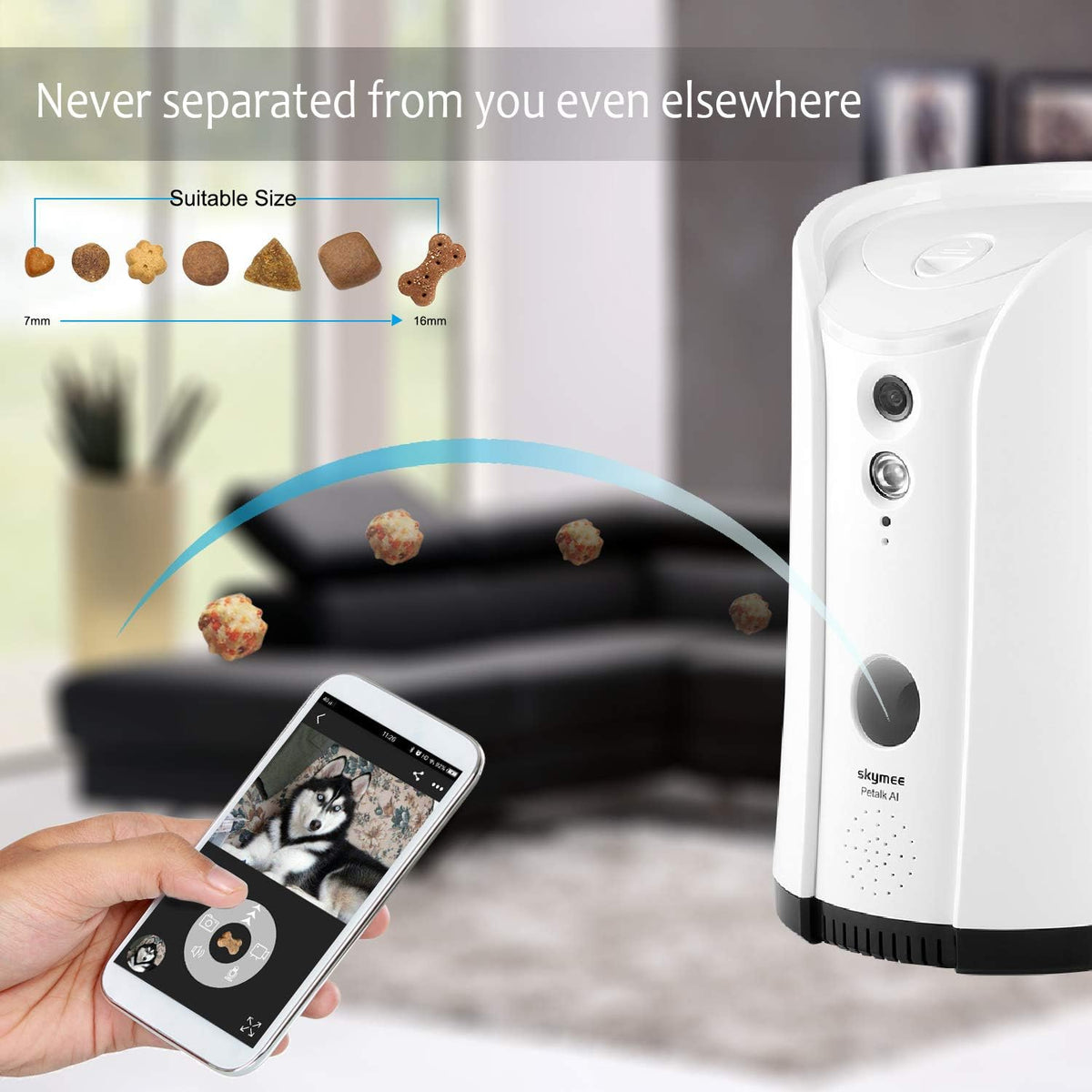 WiFi Pet Camera with Two-Way Audio and Night Vision I66120