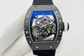 Skeleton Dial Black Bezel Black Canvas Strap L608483