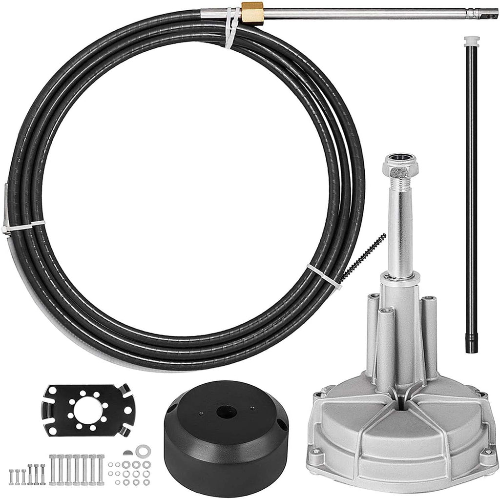 Boat Steering Control Cable 16 Feet Mechanical Rotary Steering Kit A264