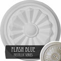 7 7/8 inch x 1 1/8 inch Ceiling Medallion Hand-Painted Flash Blue Y440