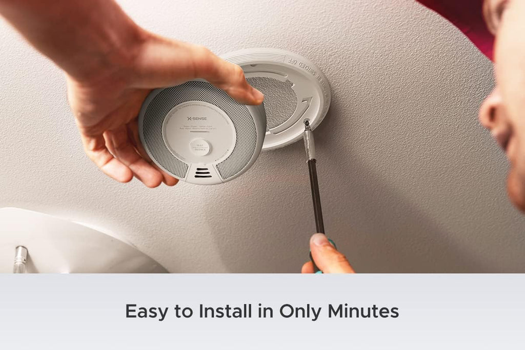 Wireless Interconnected Combination Smoke and Carbon Monoxide Detector, 10-Year Battery, Pack of 6 F9150