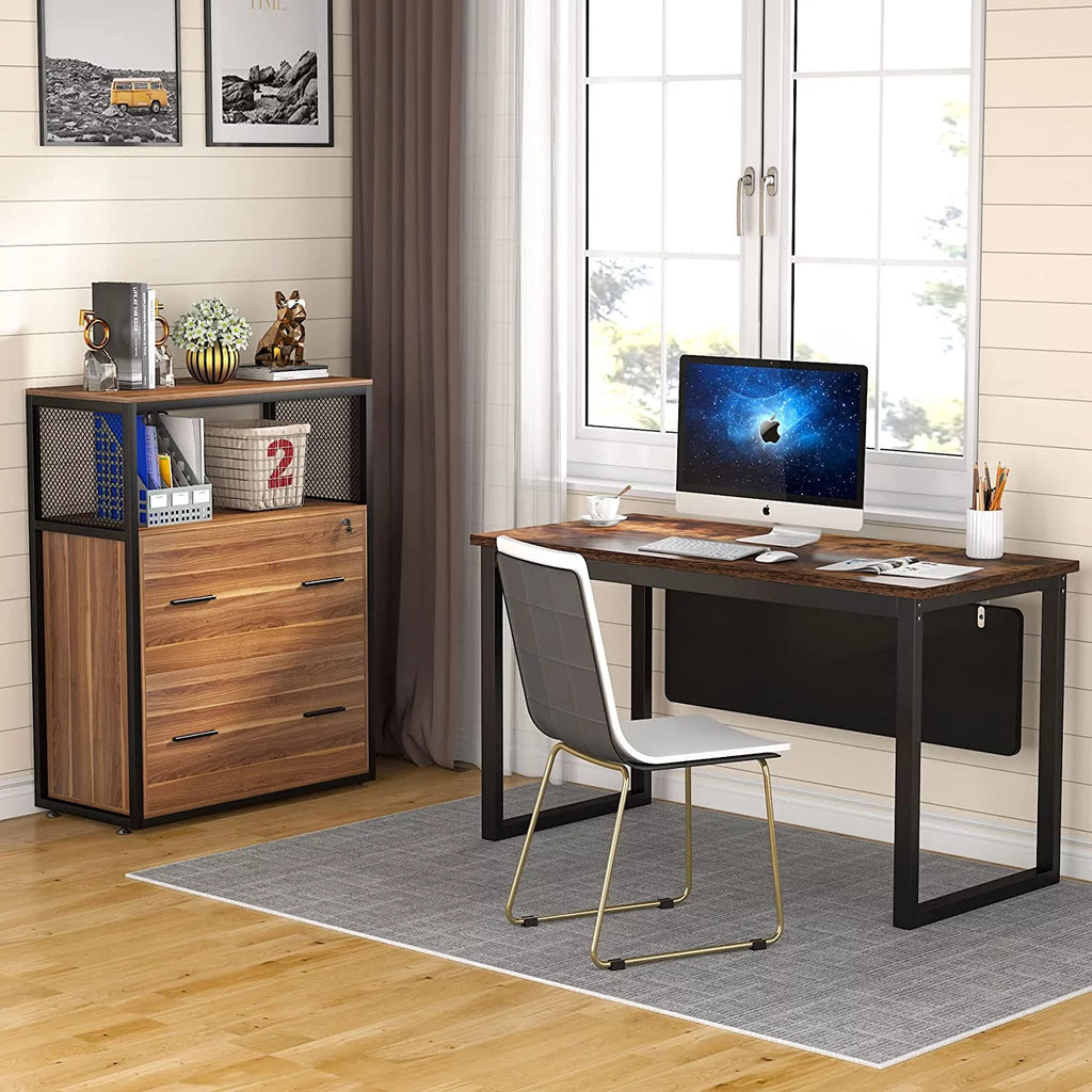 2-Drawer Lateral File Cabinet with Lock (Walnut) I890