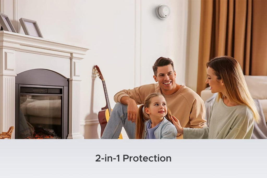 Wireless Interconnected Combination Smoke and Carbon Monoxide Detector, 10-Year Battery, Pack of 6 F9150