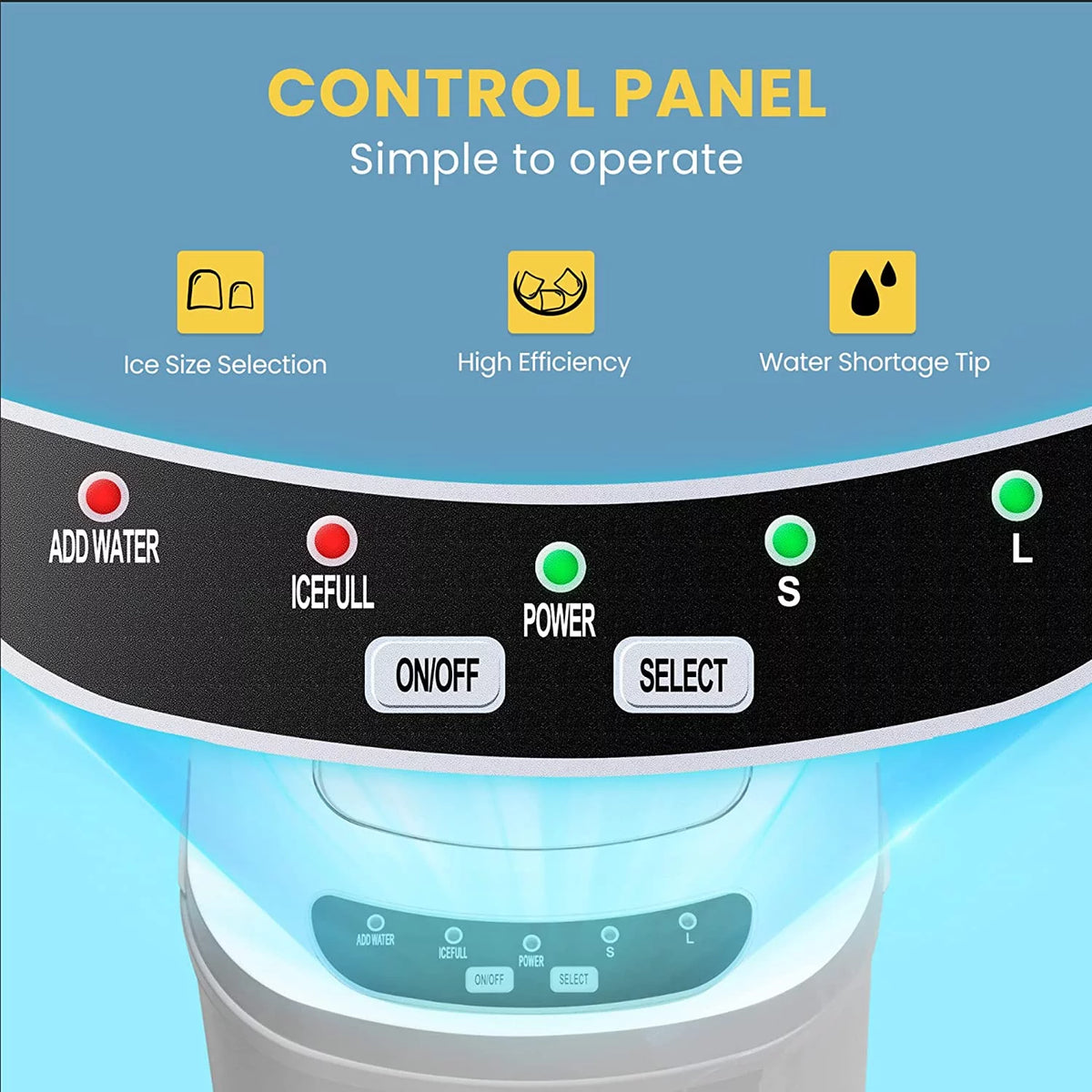 White Countertop Ice Maker U714736