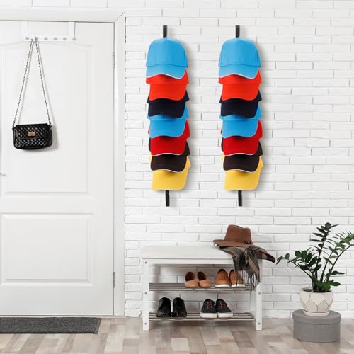 Reddish Brown Wooden Hat Rack with 10 Hooks I502