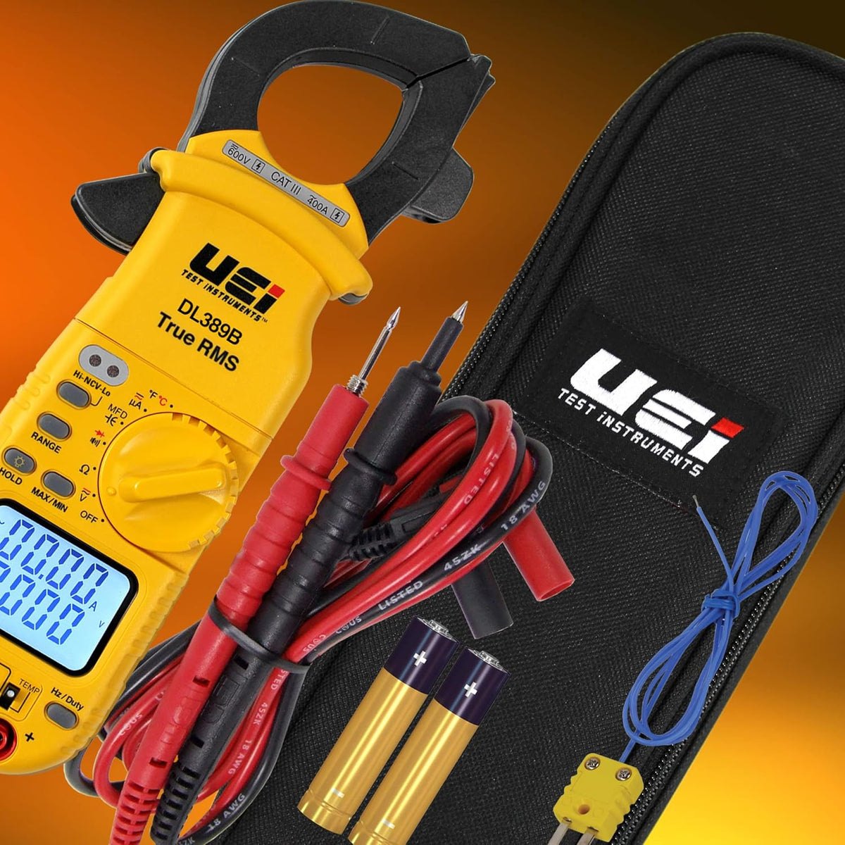Digital True RMS Clamp Meter 4000 Counts Auto Ranging Voltmeter Y3631