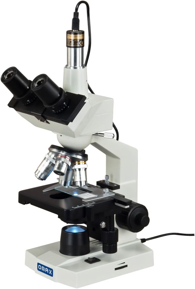 40X-2000X Trinocular Compound LED Microscope with 1.3MP Camera L47936