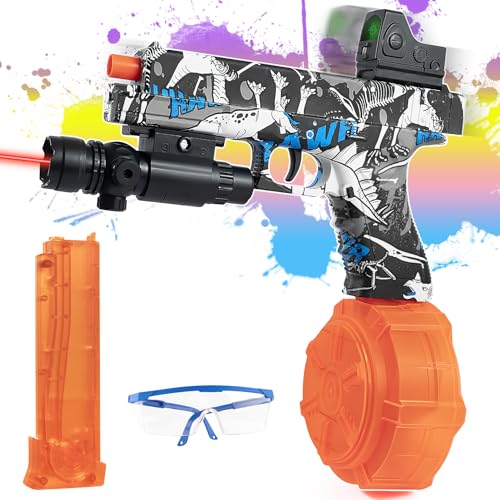 Automatic Electric Gel Ball Blaster with Drum and Goggles O411583