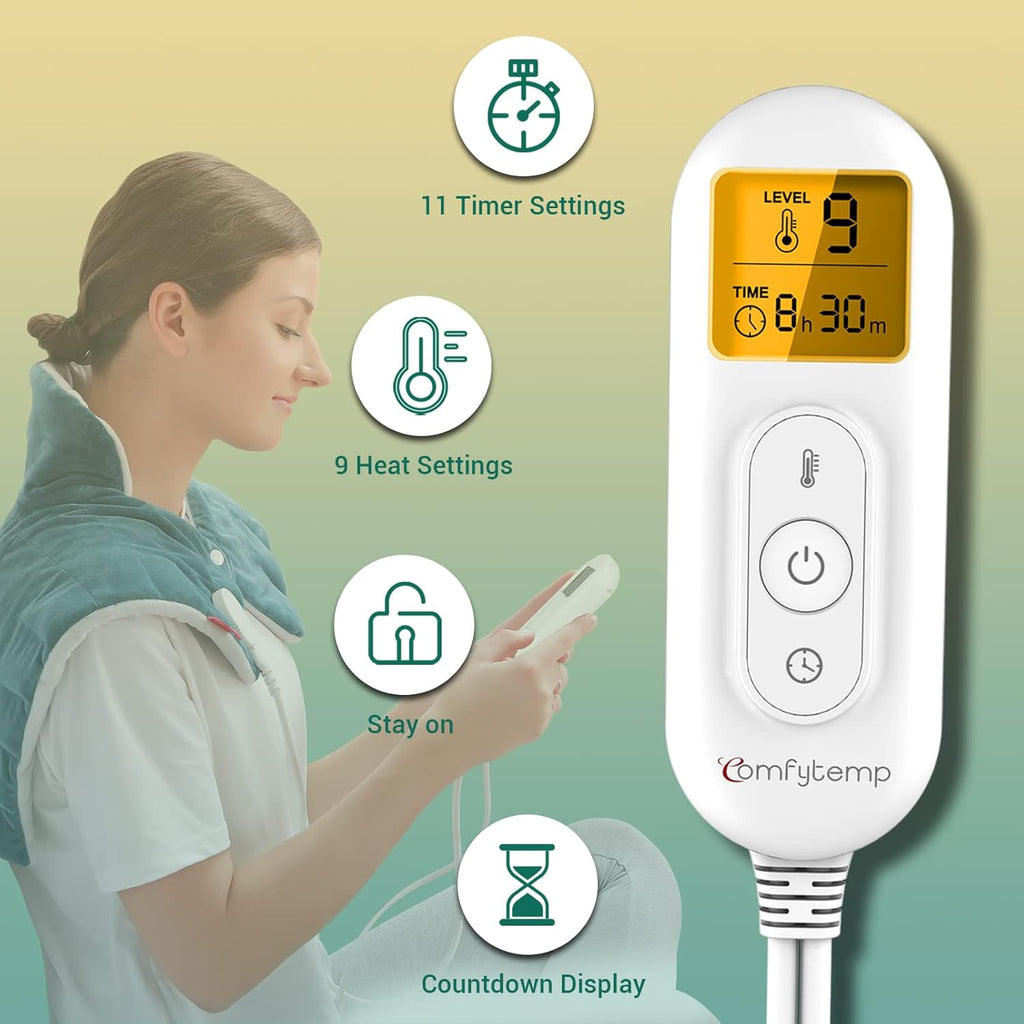 Heating Pad with Strap, 9 Heat Levels, 11 Auto-Off K854130