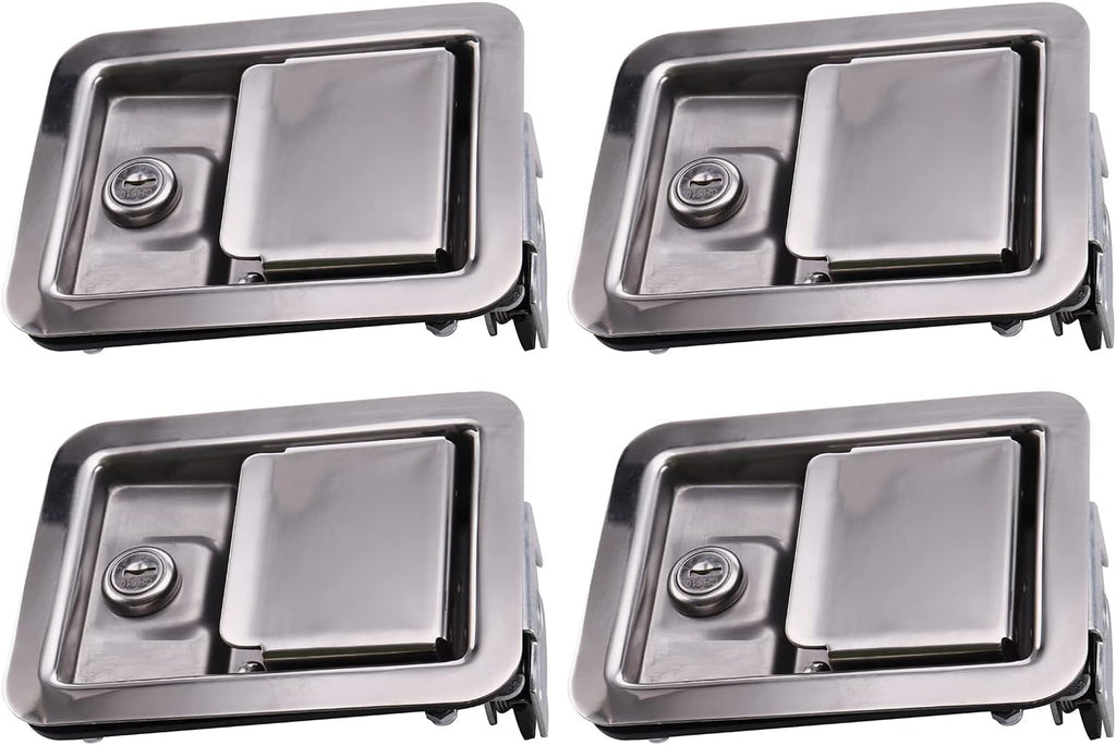 4Pcs Trailer Toolbox Lock RV Handle Latch with Same Keys Z40340