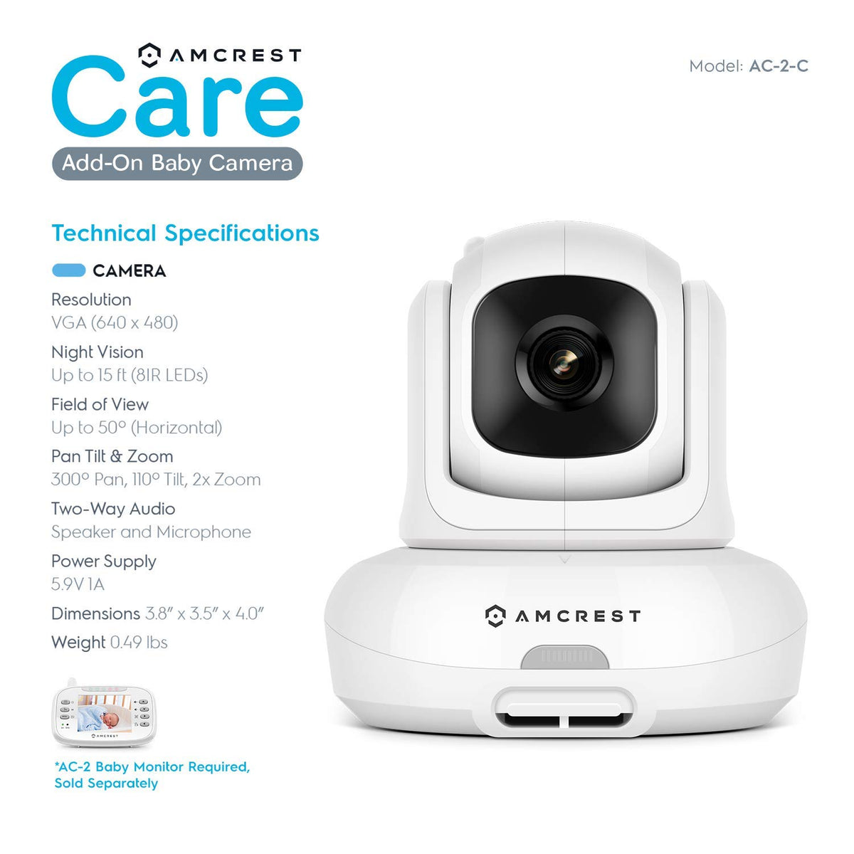 Video Baby Monitor with Camera and Audio D611331