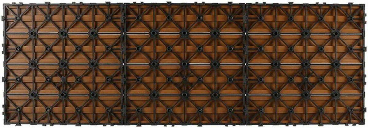 1 ft. x 3 ft. Composite Deck Tile in Peruvian Teak (15 Sq. ft. per Box) Z420929