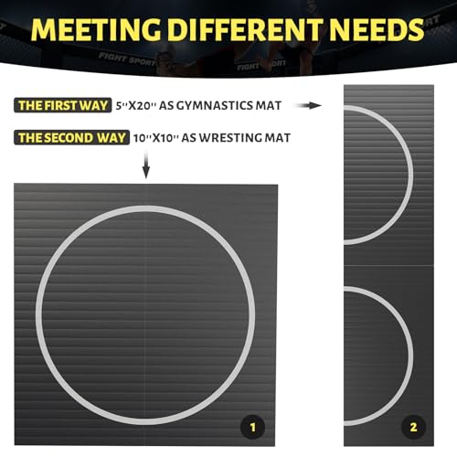 10' x 10' Wrestling Mat, Durable Judo Mat, Jiu Jitsu Mats I31777