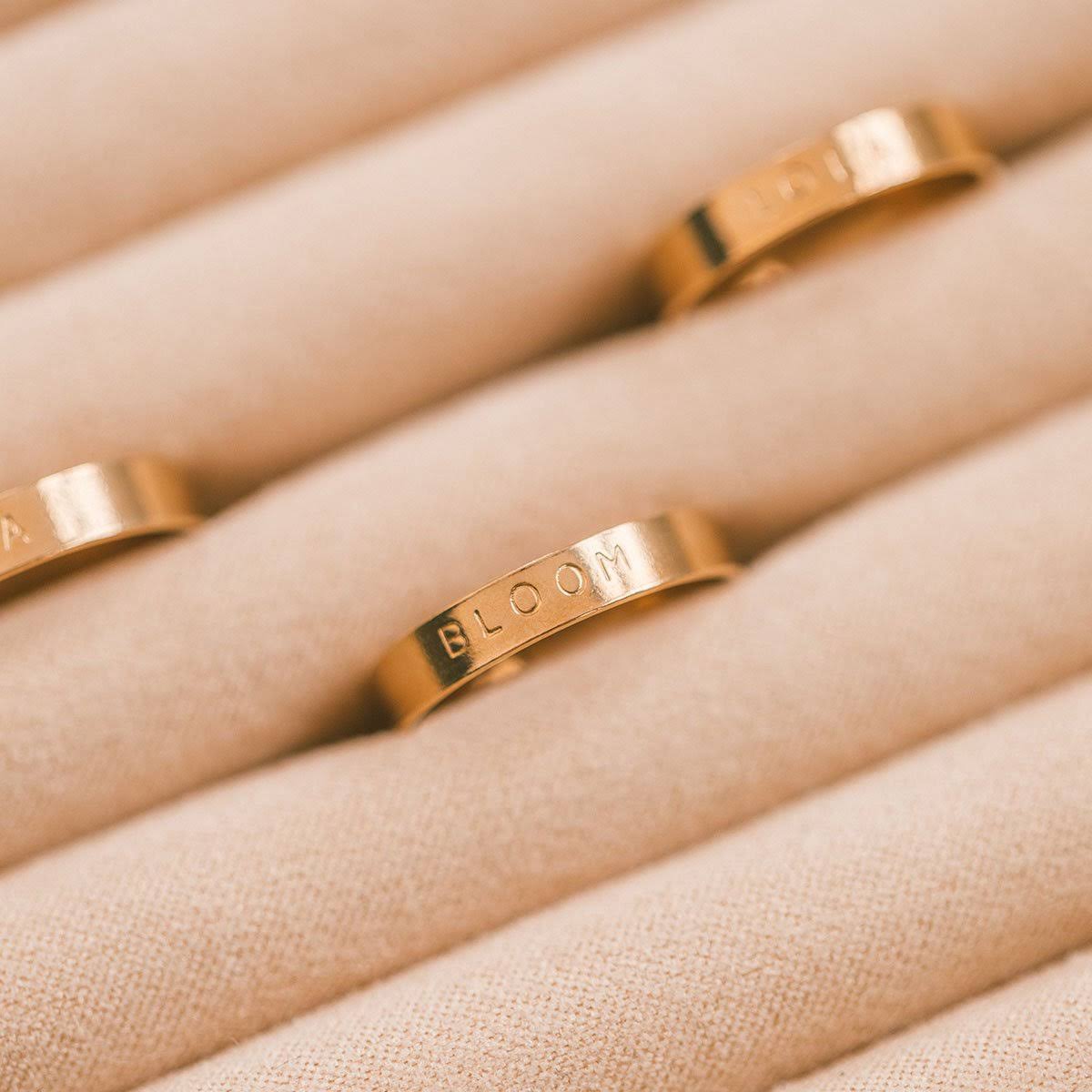Handstamped Gold Filled Ring S67192