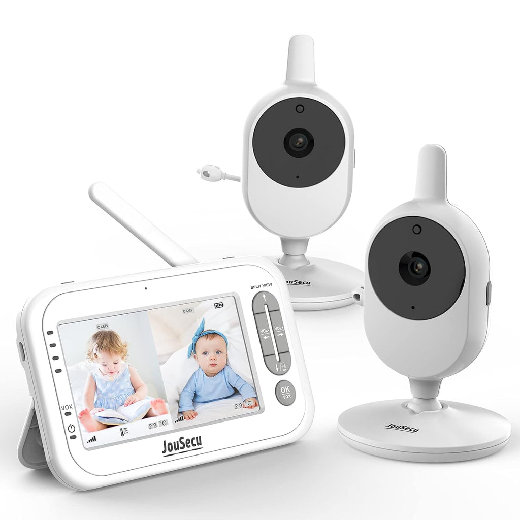 Baby Monitor with Camera and Audio 4.3 Inches LCD Split Screen E646