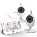 Baby Monitor with Camera and Audio 4.3 Inches LCD Split Screen E646
