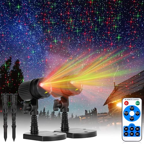 Red and Green Starry Projection Light W2537