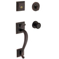 Distressed Oil-Rubbed Bronze Handleset with Knob P4044
