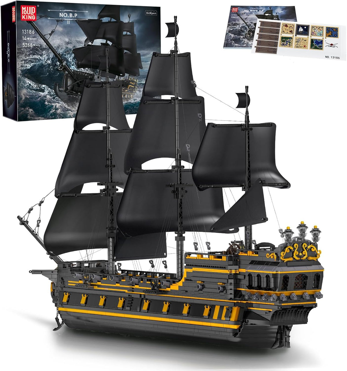 Black Pearl Sailboat Building Blocks (4794 Pieces) L8196