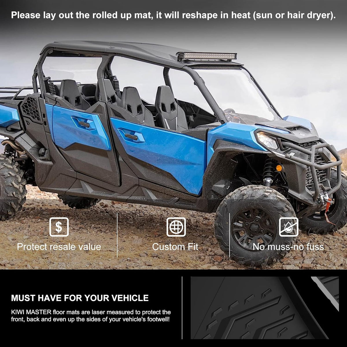 All Weather TPE Floor Mats Black B721