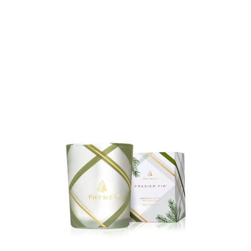 Frosted Plaid Jar Candle (6.5 oz) D387