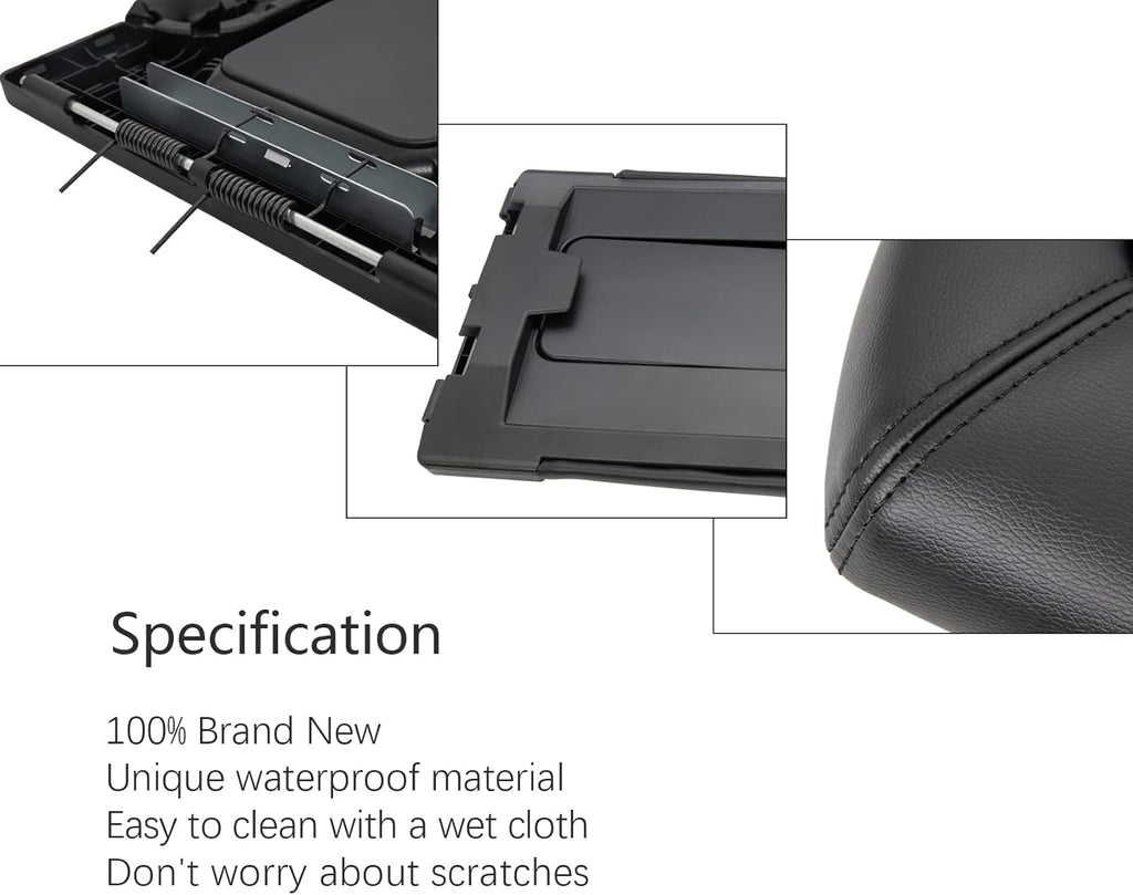 Center Console Lid Repair Kit Black Pack of 2 F59561