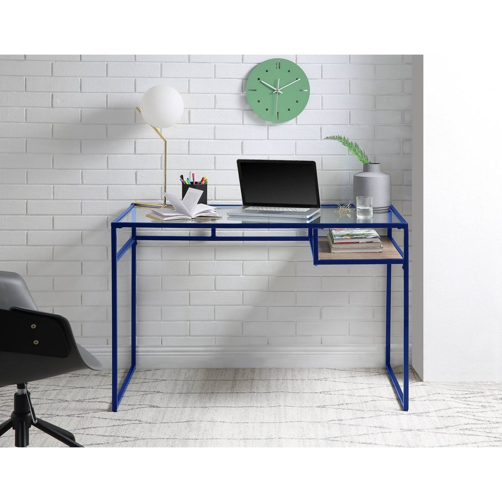 Blue Glass Desk R9885