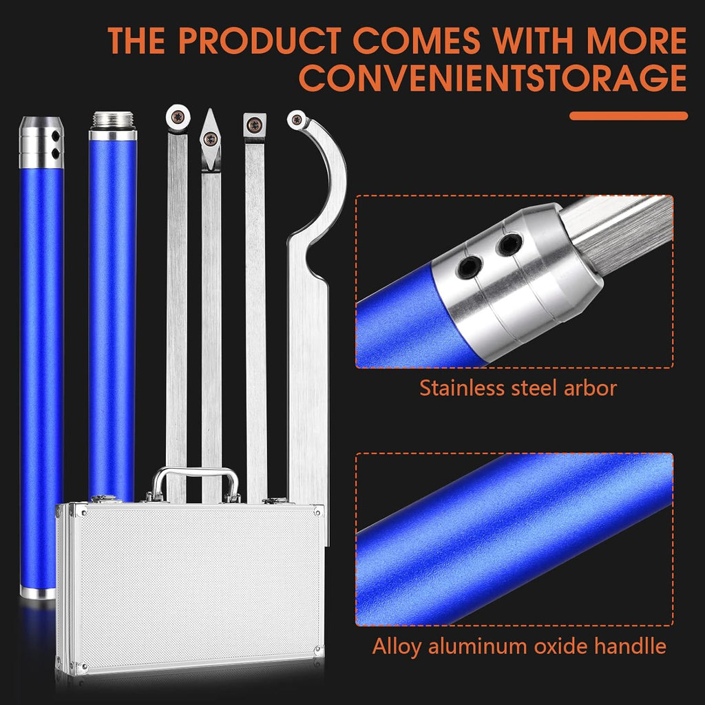 8 in 1 Carbide Tipped Woodturning Set with Aluminum Case R26623