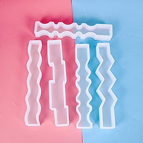 5 PCS Silicone Resin Tray Mould Ocean Coaster Resin Mould G1265