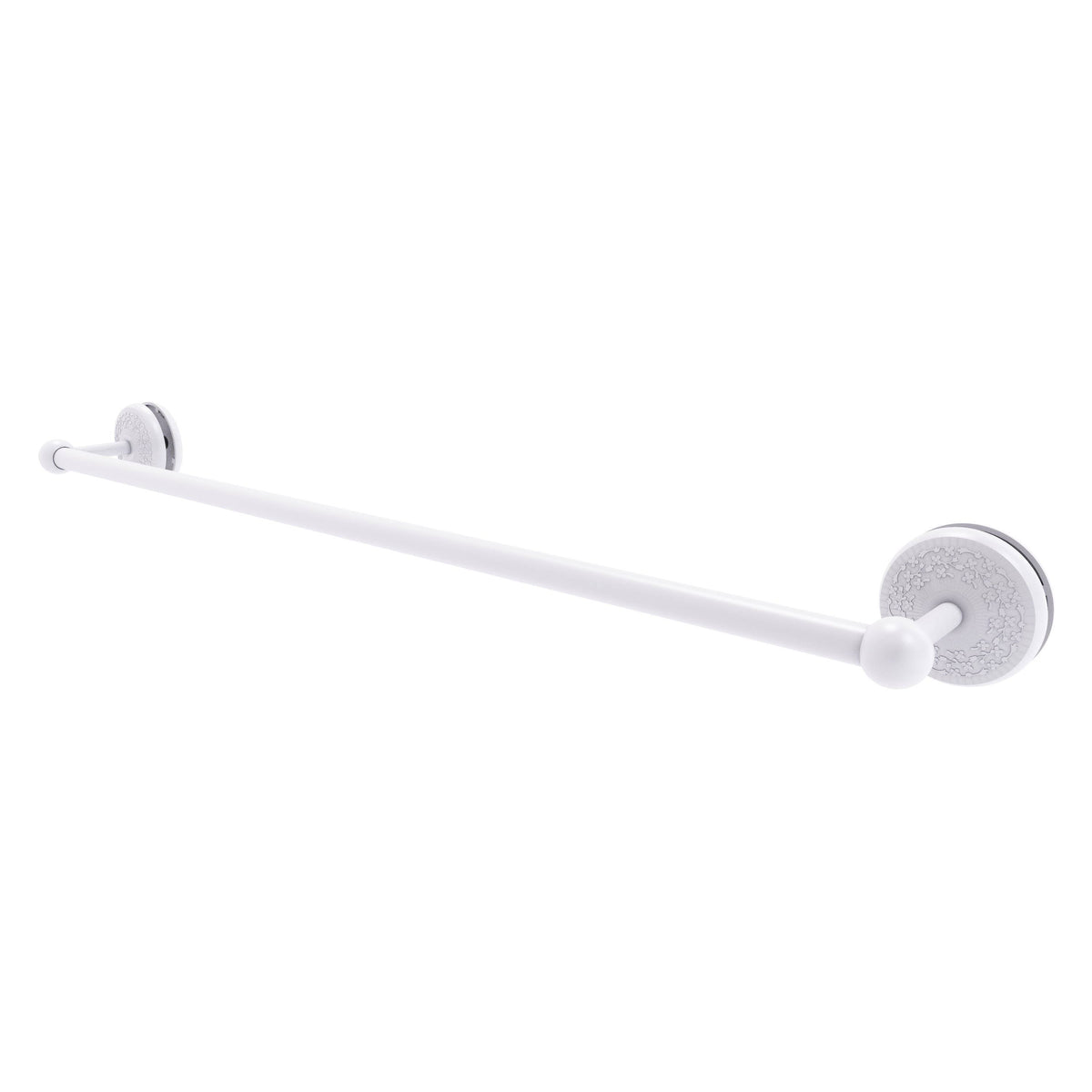 30 in. Matte White Shower Door Towel Bar W2031