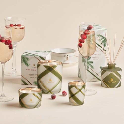 Frosted Plaid Jar Candle (6.5 oz) D387