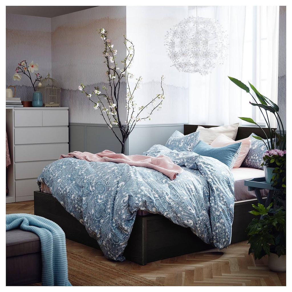 Queen Black-Brown Storage Bed S134543