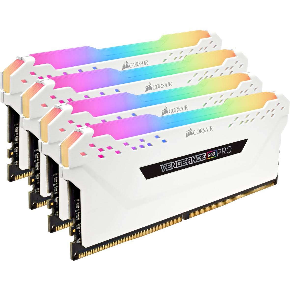 32GB (4x8GB) DDR4 3600MHz C18 LED Desktop Memory White P5754