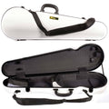 White Shaped Violin Case with Gray Interior W852