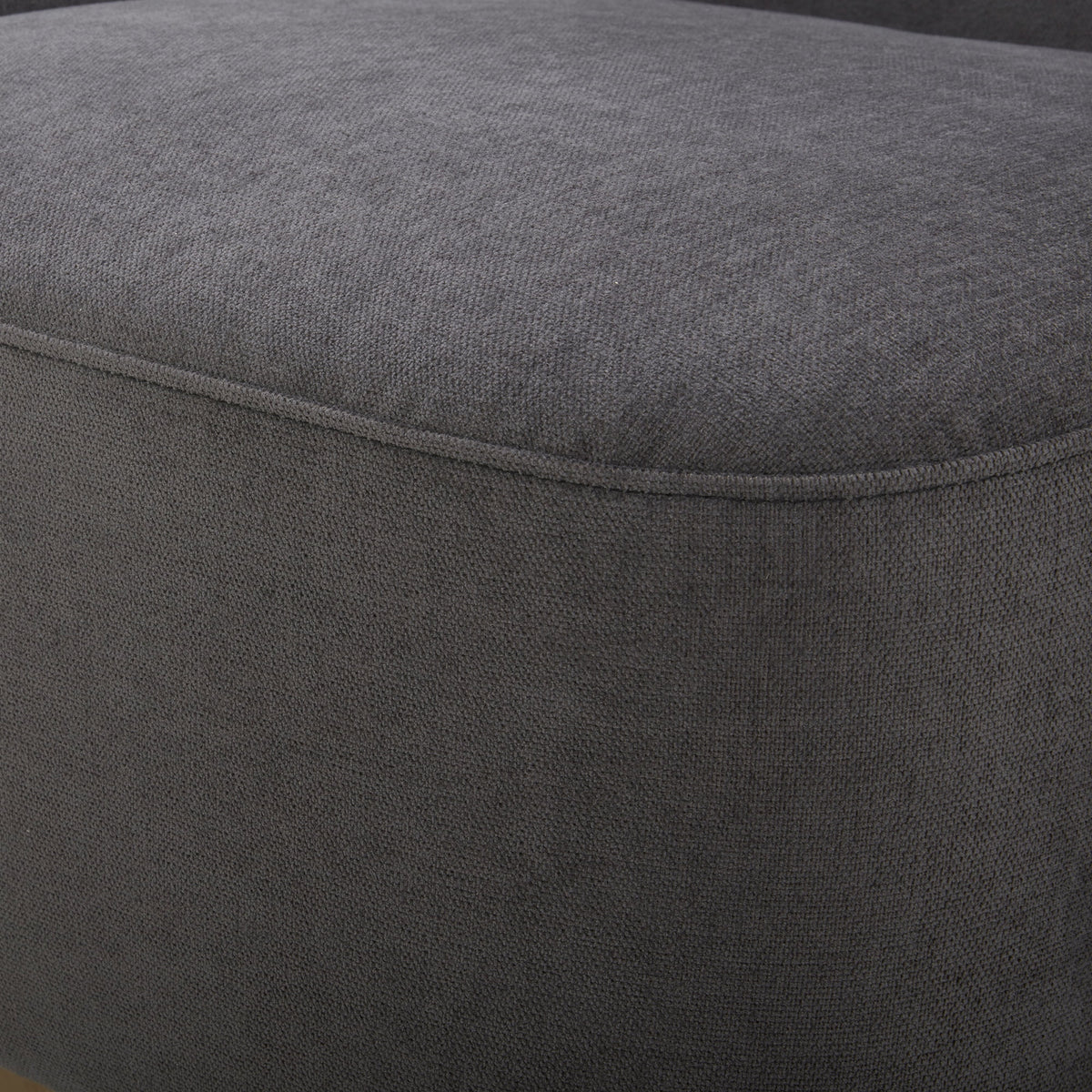Dark Gray Fabric Swivel Accent Barrel Chairs with Adjustable Backrest D76125
