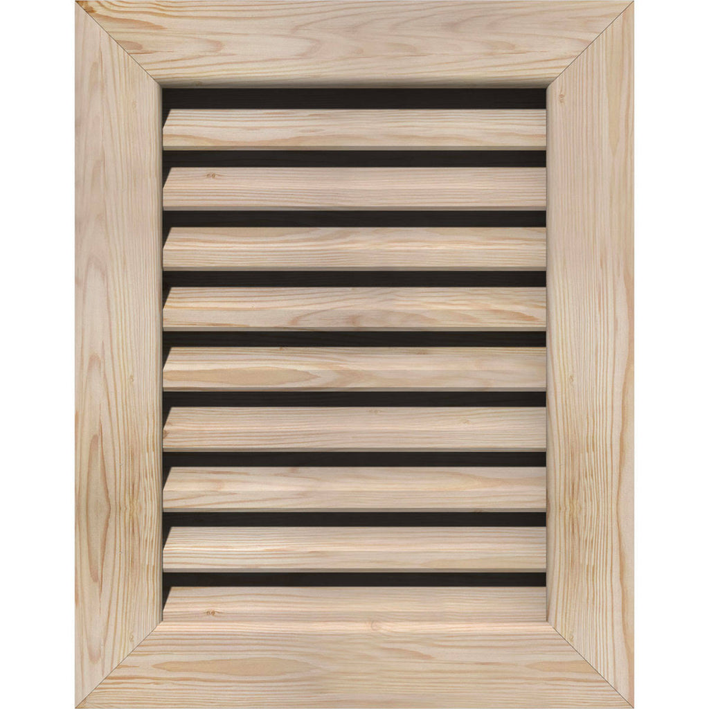 Unfinished Smooth Pine Gable Vent H992287