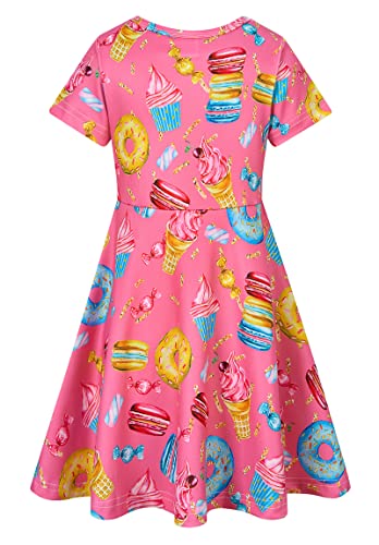 Little Girls Short Sleeve Casual Summer Sundress H499061