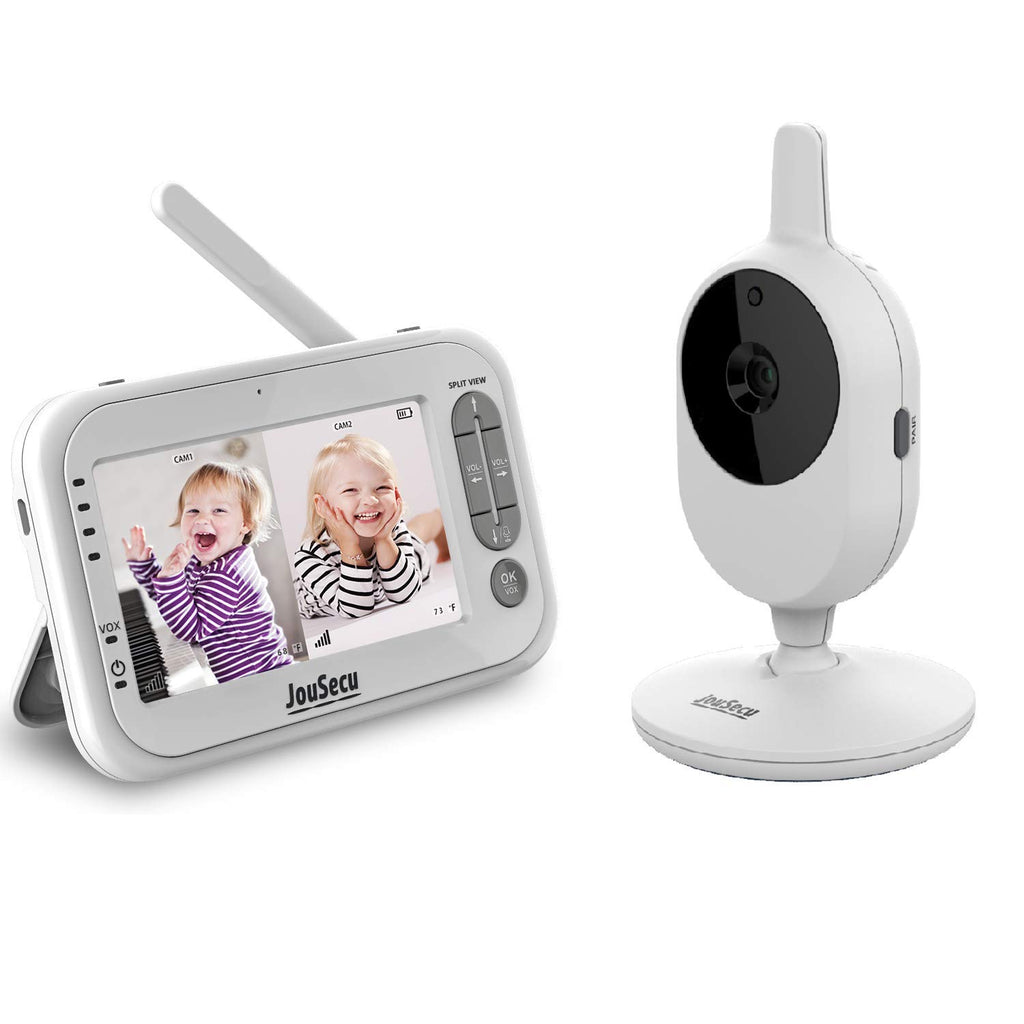 Baby Monitor with Camera and Audio 4.3 Inches LCD Split Screen E646