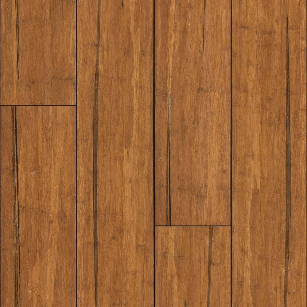 5-In Distressed Mocha Bamboo Solid Hardwood Flooring (19.91-Sq ft) E147146
