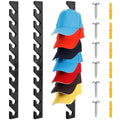 Reddish Brown Wooden Hat Rack with 10 Hooks I502