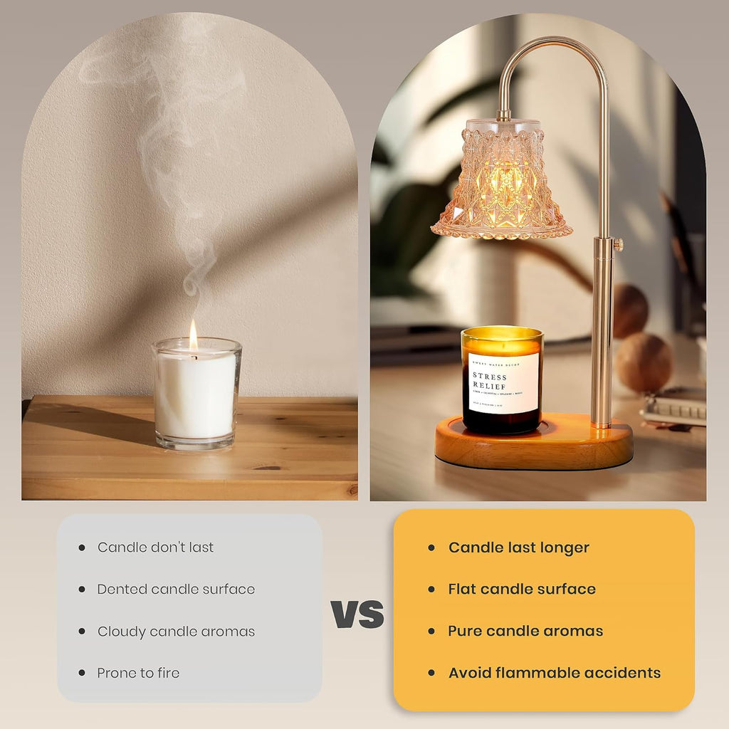 Candle Warmer Lamp with Timer & Dimmer L82839