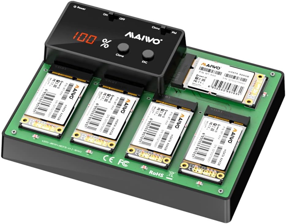 5 Bay M.2 mSATA Docking Station USB 3.0 Duplicator J18561