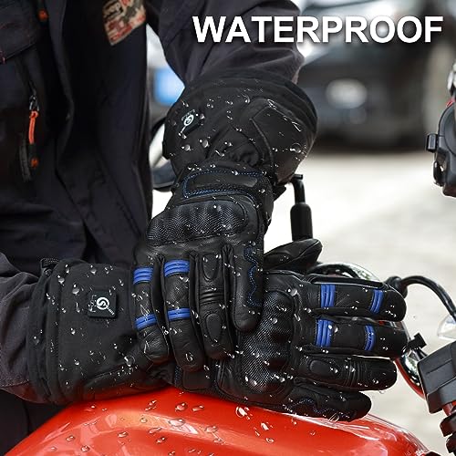 Professional Heated Motorcycle Gloves with 12V Charging Cord W188