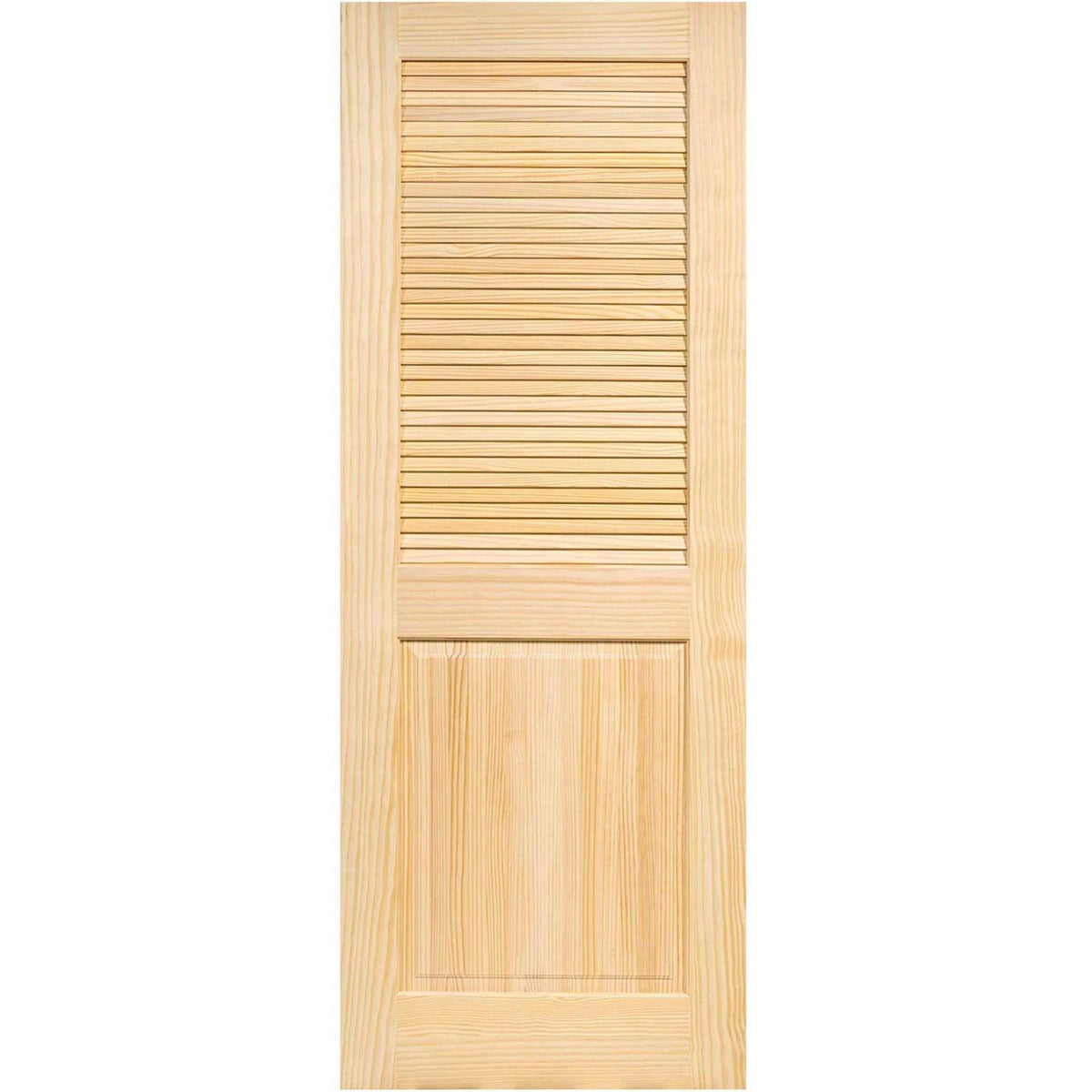 Solid Wood Louvered Slab Door Y39220