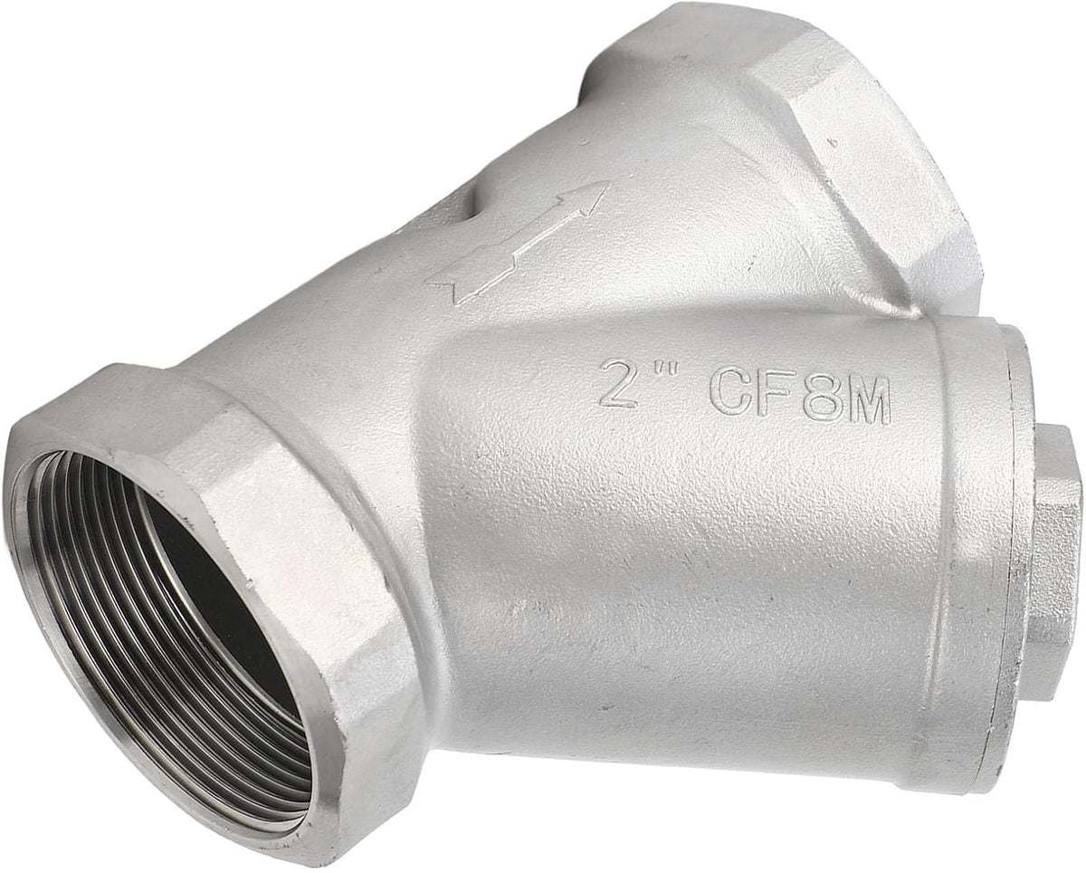 2 Inch DN50 Thread Y Type Strainer 304 Stainless Steel Y Shaped Filter M36107