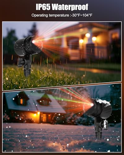 Red and Green Starry Projection Light W2537